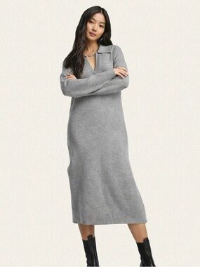 Abercrombie & Fitch Long-Sleeve Midi Sweater Dress